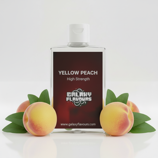 Galaxy Flavours Yellow Peach Food Flavouring Concentrate – Professional High Strength, Vegan, Gluten-Free